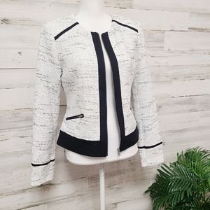 Calvin Klein Tweed Zip Blazer Jacket